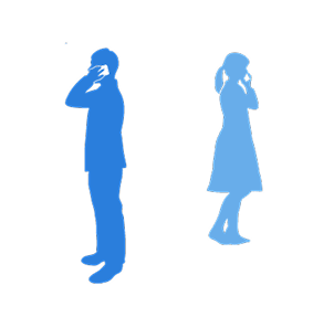 電話する人のイラスト